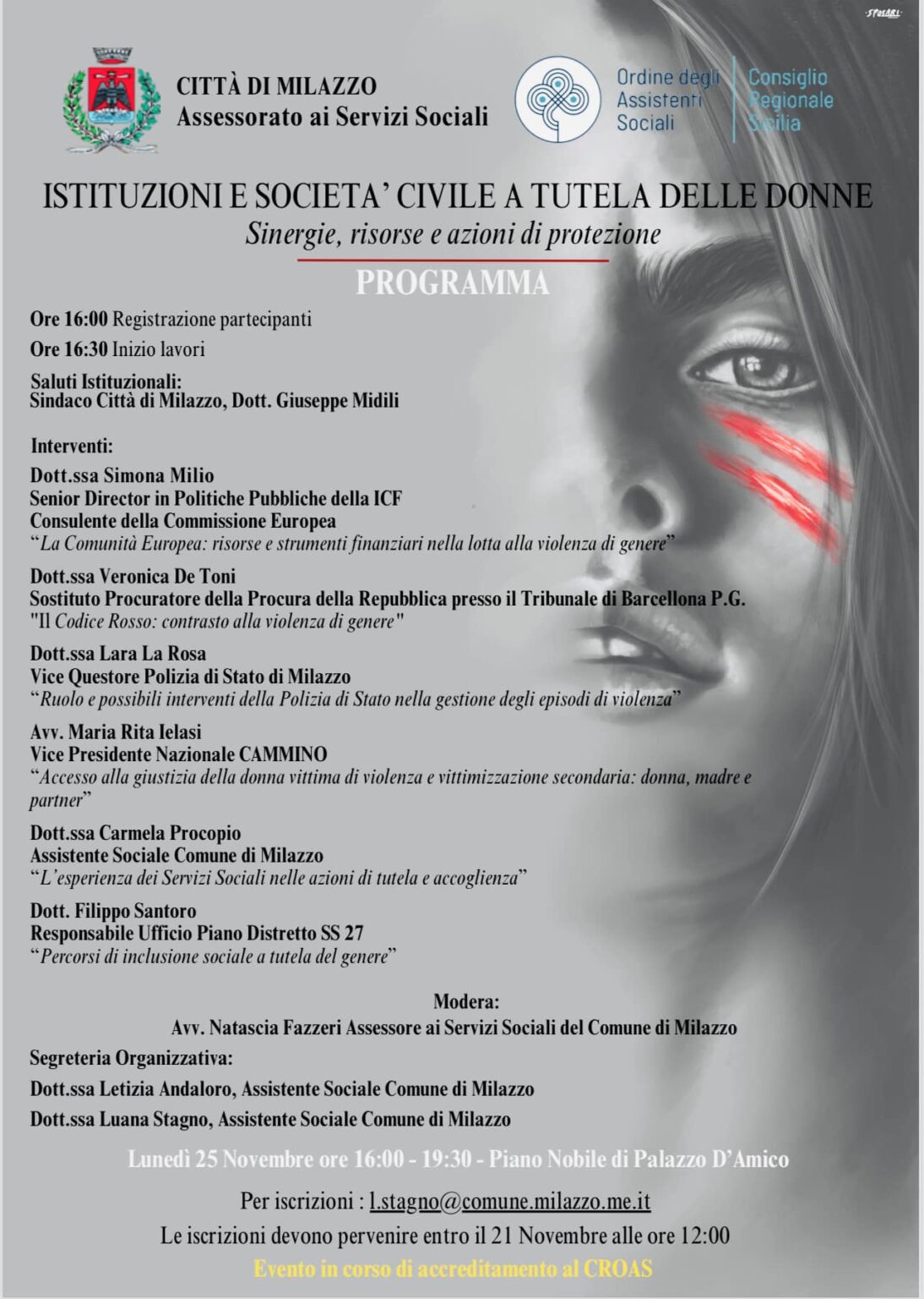 Convegno “Istituzioni e società civile a tutela delle donne: sinergie, risorse e azioni di protezione”