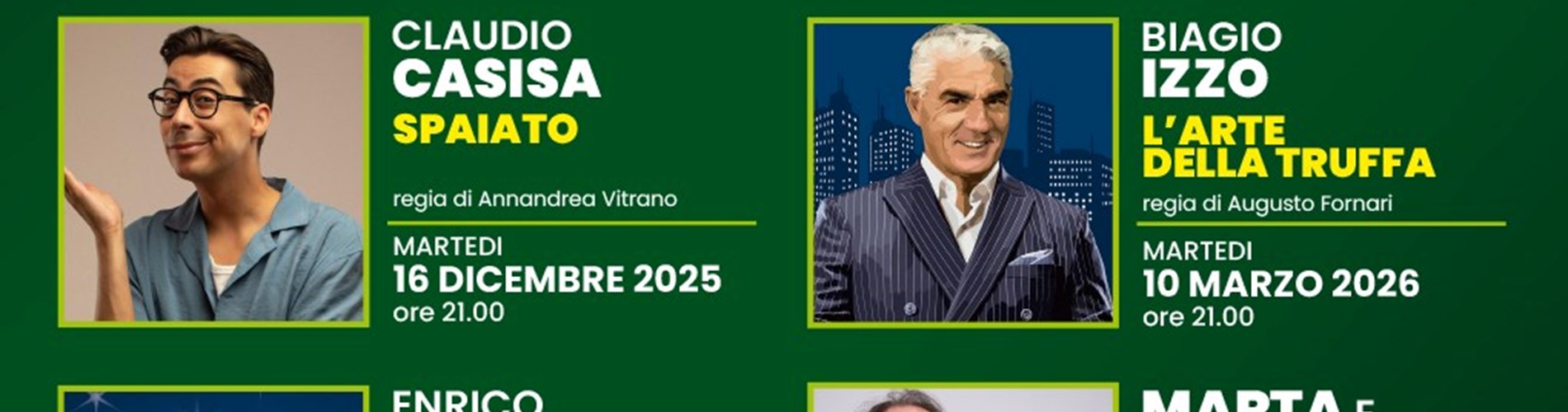 Stagione teatrale al “Trifiletti”, sabato 24 serata con Enrico Montesano